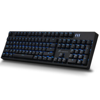 商品flesports腹灵mka104s北美版104键有线机械键盘黑色国产黑轴单光