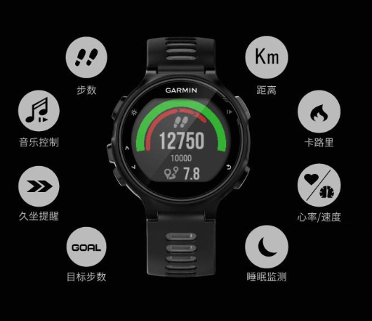 GARMIN 佳明 Forerunner 735XT GPS运动心率铁三表（英文版）