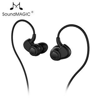  SoundMAGIC 声美 PL30+ 入耳式耳机 黑金色