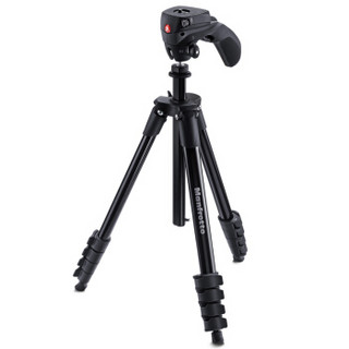 Manfrotto 曼富图 MKCOMPACTACN-BK 铝合金三脚架