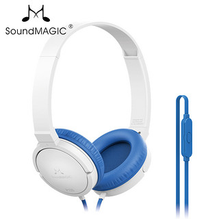  SoundMAGIC 声美 P10S 头戴式耳机 白蓝