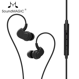  SoundMAGIC 声美 PL30+C 入耳式耳机 黑金