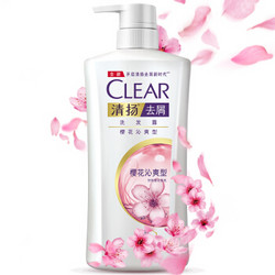 CLEAR 清扬 去屑洗发露 樱花沁爽型 1kg 500g 100g