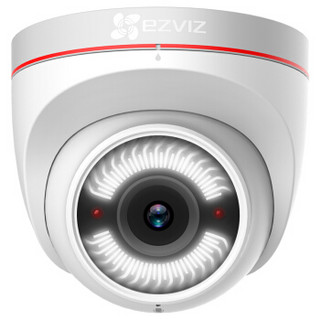 EZVIZ 萤石 C4W 1080P 4mm 摄像头 防水30米夜视 海螺半球安防监控无线wifi用室外双向语音