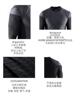 CRAFT X绿标2.0 户外保暖运动长袖内衣 