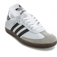 adidas 阿迪达斯 Samba Classic 男士运动板鞋 BZ0225 白色/黑色 38