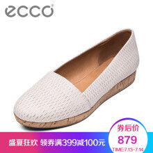 ECCO 爱步 16SS359213 简约休闲气质平底牛皮套脚女单鞋 欧克伦