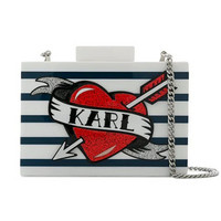 卡尔·拉格斐KARL LAGERFELD Captain Karl Minaudiere clutch 女士印花包