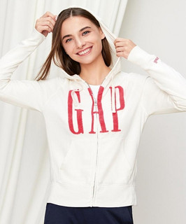 Gap 盖璞 355168 W 女士绒面Logo连帽卫衣女