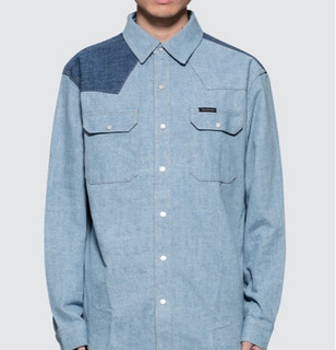 Calvin Klein Jeans 234336 男士色块拼接西式衬衫