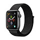 Apple Watch Series 4苹果智能手表（GPS款 40毫米深空灰色铝金属表壳 黑色回环式运动表带 MU672CH/A)