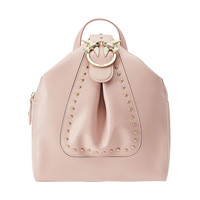 PINKO LOVE BAG ALKAN系列 女士牛皮手提双肩斜挎两用链条背包