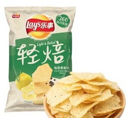 Lay’s 乐事 轻焙薯片 柚香黑椒味 70g *3件