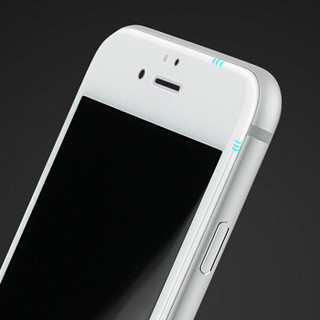 闪魔 iphone6/6S钢化膜 3D/8D全覆盖全屏手机贴膜 苹果6s钢化膜 i6P/6sP【5.5白色3D全覆盖】送神器