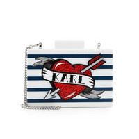  KARL LAGERFELD Captain Karl Minaudiere clutch 女士印花包 