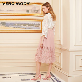 VERO MODA 318216513 女士蕾丝百褶半裙