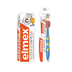Elmex 易学 儿童乳牙牙刷 1只 + Elmex 易学 婴幼儿可吞咽牙膏 50ml 