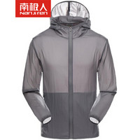  南极人 N6G5H80 中性款防晒皮肤衣 (XL、中灰色(男))