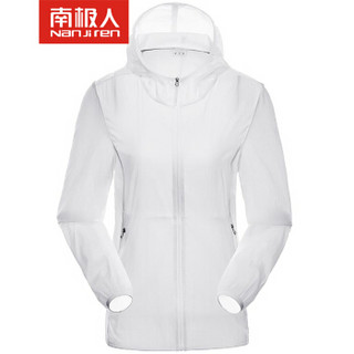  南极人 1068 中性款皮肤风衣 (2XL、白色（女）)