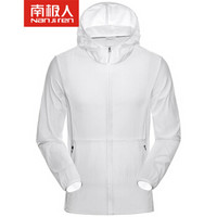 南极人 1068 中性款皮肤风衣 (M、白色（男）)