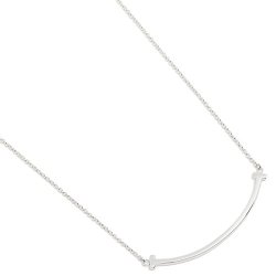 TIFFANY & Co T系列 36340207 纯银笑脸项链