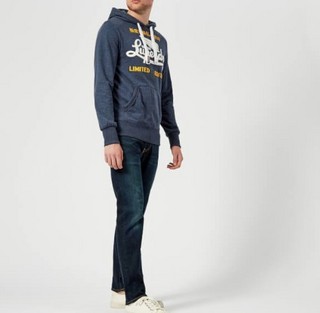 Superdry 极度干燥 男士经典LOGO连帽卫衣