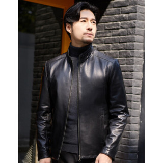 BEVERRY 比菲力 32586147603 男士绵羊皮机车夹克