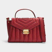 MICHAEL MICHAEL KORS Whitney 女士中号手提单肩包 红色