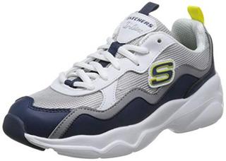 SKECHERS 斯凯奇 D'LITES AIRY 88888201 女款运动鞋 白色/灰色/粉红色