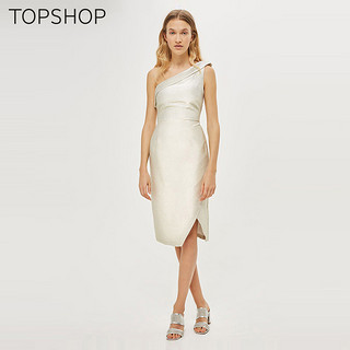 TOPSHOP 35W15LIVR 底摆开衩无袖连衣裙 (14)