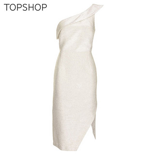 TOPSHOP 35W15LIVR 底摆开衩无袖连衣裙 (10)