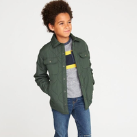 OLD NAVY 绗缝长袖衬衫领夹克