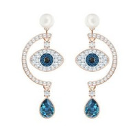 SWAROVSKI 施华洛世奇 Duo Evil Eye 恶魔之眼 5425860 耳环