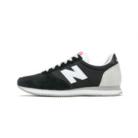 new balance 220系列 U220 中性款复古跑步鞋 (37、黑色)