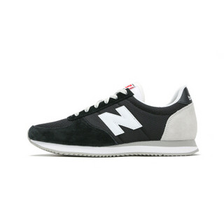 new balance 220系列 U220 中性款复古跑步鞋 (38.5、黑色)