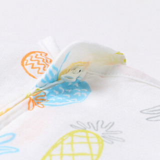 misslele 米乐鱼 婴儿纱布睡袋 (90码 、菠萝)