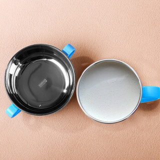Fisher-Price 费雪 婴儿不锈钢水杯勺子 (套装、蓝色、350+270ML)