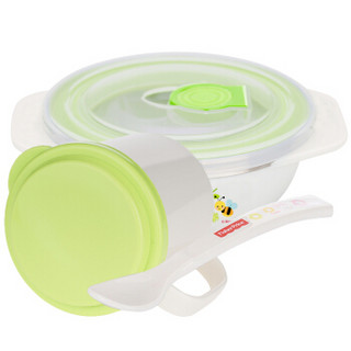 Fisher-Price 费雪 宝宝水杯勺子 (套装、绿色、250+230ML)