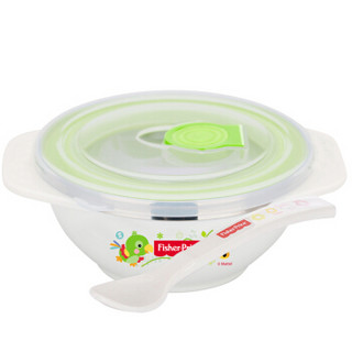 Fisher-Price 费雪 宝宝水杯勺子 (套装、绿色、250+230ML)