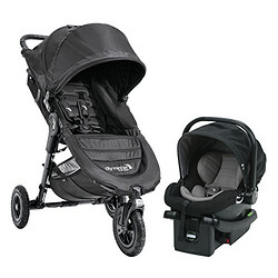 Baby Jogger City Mini GT 单手秒收避震婴儿推车+婴儿汽车提篮套装