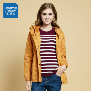 JEANSWEST 真维斯  JW-73-222519 女士棉外套 (土黄色、XL)