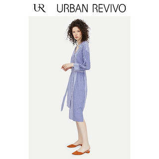 URBAN REVIVO WG30S7BN2005 女士连衣裙 (L、紫色条纹)