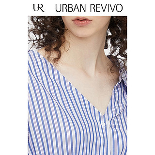 URBAN REVIVO WG30S7BN2005 女士连衣裙 (S、紫色条纹)