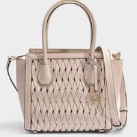 MICHAEL KORS Mercer 中号编织真皮斜挎手提包