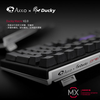  Akko 艾酷 Ducky One 2 Mini RGB 机械键盘 (Cherry 青轴、奥利奥、RGB灯光、Type-C、61键)