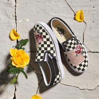 VANS 范斯 Satin Patchwork Slip-on 女士休闲帆布鞋