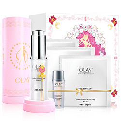 OLAY 玉兰油 水感透白套装 美少女战士限量版（精华30ml+面膜水18ml+小白瓶面膜*6 *3件