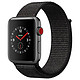 Apple Watch Series 3 智能手表（GPS+蜂窝网络款 42毫米 深空灰色铝金属表壳 黑色运动型表带 MRQK2CH/A）