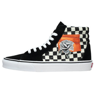  VANS 范斯 SK8-Hi  中性款休闲帆布鞋 (黑白棋盘格、39)