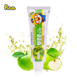 啵乐乐(Pororo)儿童牙膏90g(3-12岁)宝露露天然木糖醇宝宝牙膏 青苹果味